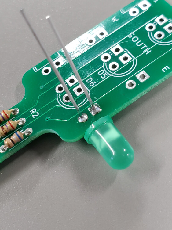 LED inserted
