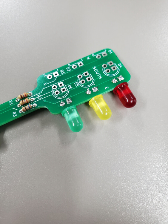 LED inserted
