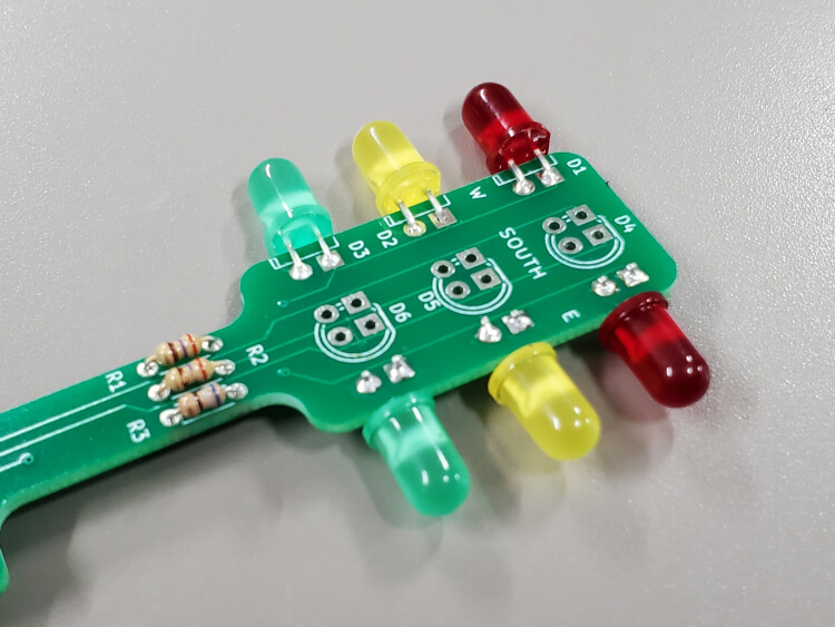 LED inserted